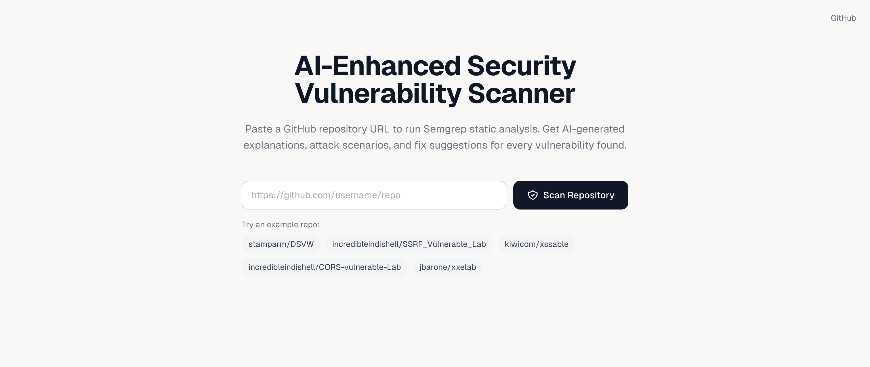 AI Security Scanner placeholder image
